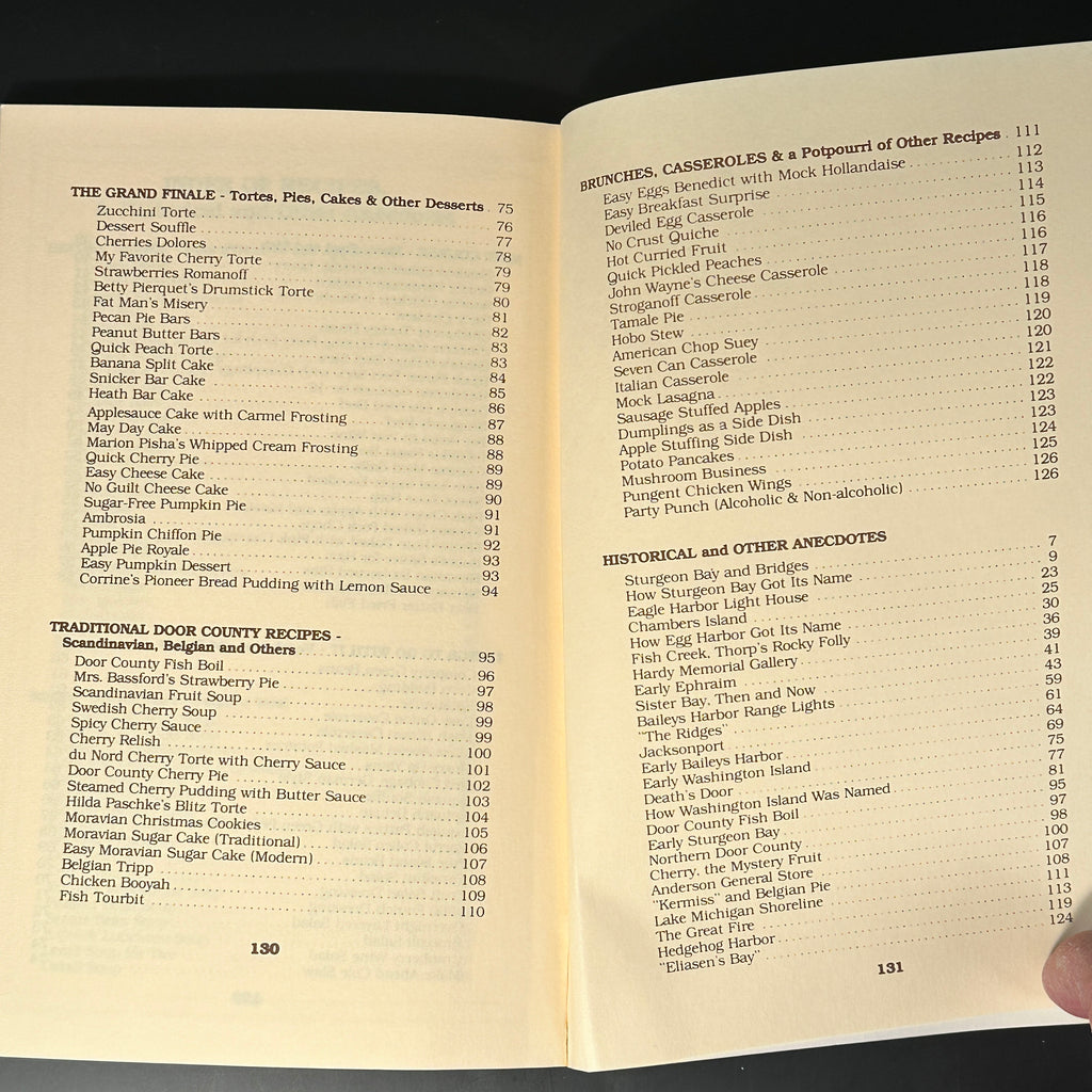 Door County Recipes, Old and New and a Little Local Lore