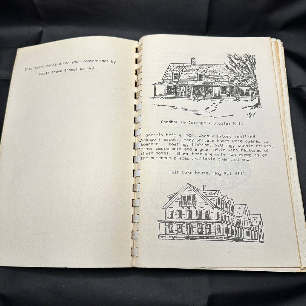 Sebago Maine Jubilee Cookbook 1826–1976 Community Cookbook Local History