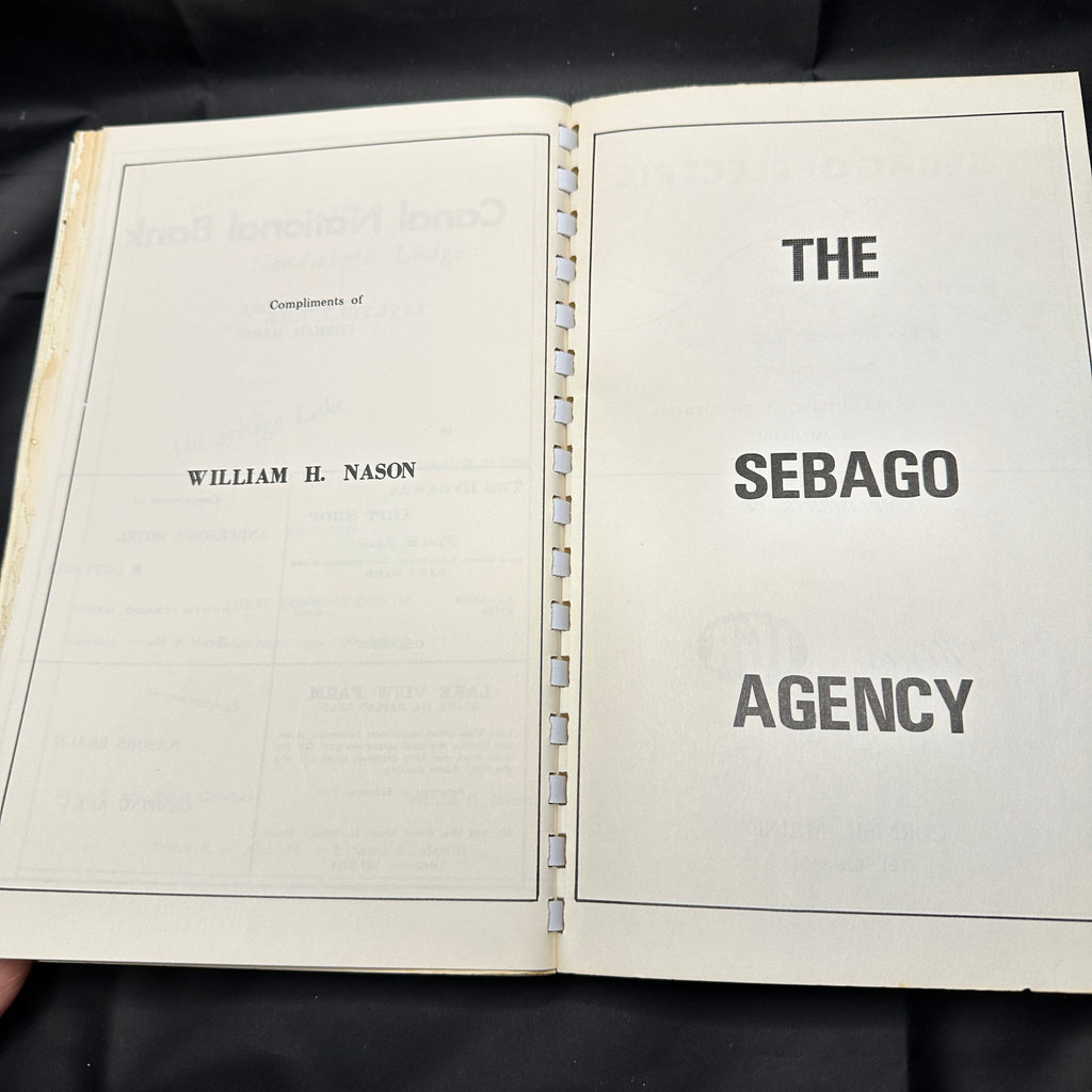 Sebago Maine Jubilee Cookbook 1826–1976 Community Cookbook Local History