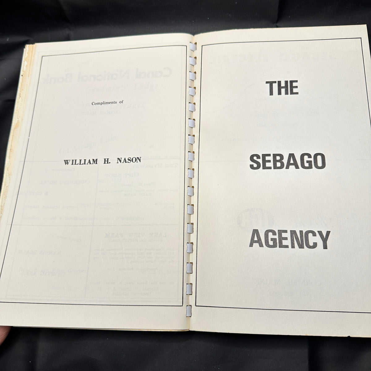 Sebago Maine Jubilee Cookbook 1826–1976 Community Cookbook Local History