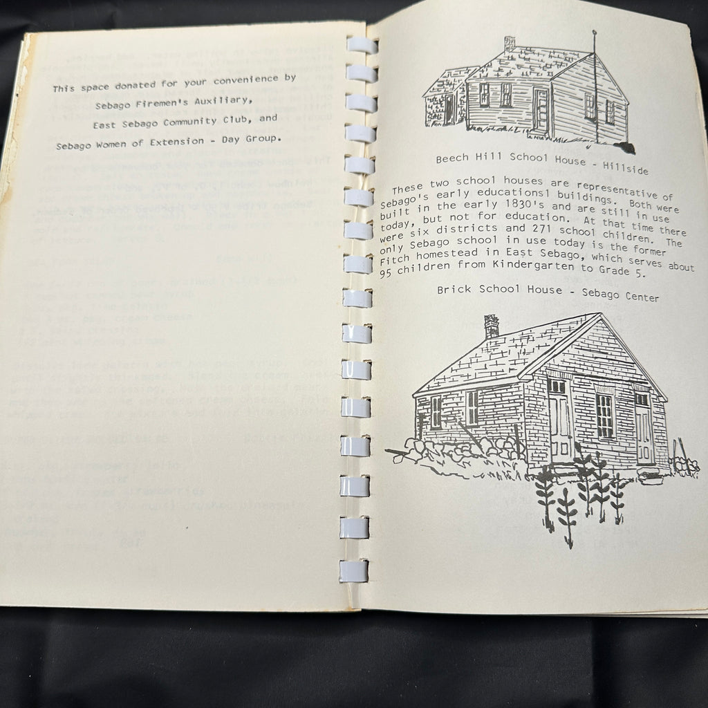 Sebago Maine Jubilee Cookbook 1826–1976 Community Cookbook Local History